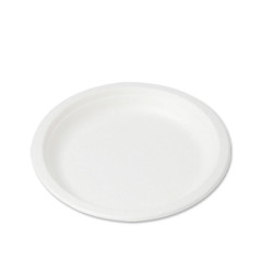 Disposable round plate Ø 23cm in cellulose pulp 15 gr. - 50pcs