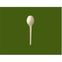Disposable reinforced spoon bio-degradable in CPLA 16.5 cm 90 ° - 50pz