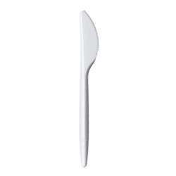 Disposable reinforced knife bio-degradable in CPLA 16.5 cm 90 ° - 1000pz