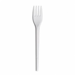 Disposable reinforced fork bio-degradable in CPLA 16.5 cm 90 ° - 1000pz