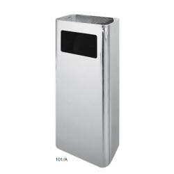 RECTANGULAR PAPERBASKET WITH STAINLESS STEEL ASHTARY
