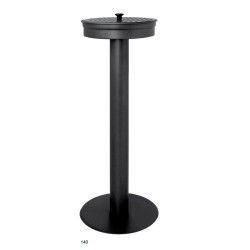 Posacenere Colonna Metallo Nero
