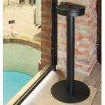 Posacenere Colonna Metallo Nero