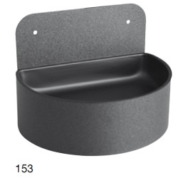 HALF-ROUND ASHTRAY AT WALL