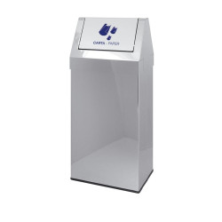 Contenitore Raccolta Differenziata Acciaio Inox H70 cm