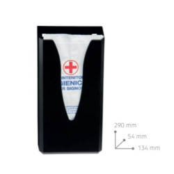 Dispenser Sacchetti Igienici Plastica Nera Medial Noir