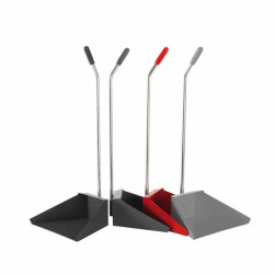 Garbage shovel with red long handle RAINBOW MEDIAL - 12pcs