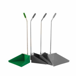 Garbage shovel with green long handle RAINBOW MEDIAL - 12pcs
