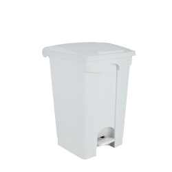 Contenitore mobile a pedale in polipropilene bianco CONTITOP MEDIAL - 70L