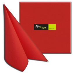 Red color 40X40 Napkin Air Wave line - 1000pcs