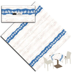 Tablecloth Stain Cover Airlaid Dry Paper BIO 100pz. - DECOR BLUE BOATS