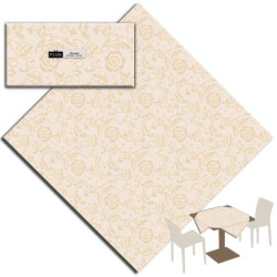 Tablecloth Stain Cover Airlaid Dry Paper BIO 100x100cm. - 100pz. - ELITE DECOR IVORY