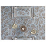 Biodegradable and Compostable Tablecloth FLORENCE AIRLAID DECOR BLUE - 100pcs.