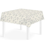 Biodegradable and Compostable Tablecloth FLORENCE AIRLAID DECOR GRAY 140x140 cm. - 60pcs.