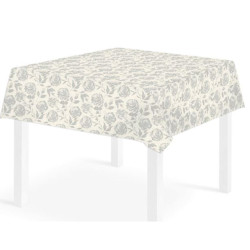 Biodegradable and Compostable Tablecloth FLORENCE AIRLAID DECOR GRAY 140x140 cm. - 60pcs.