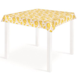 Biodegradable and Compostable Tablecloth GARDEN AIRLAID DECOR YELLOW 100X100cm. - 100pz.