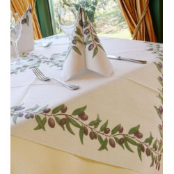 Biodegradable and Compostable Tablecloth OLIVIA AIRLAID DECOR - 100pcs.