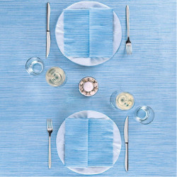 Tablecloth Costes blue 100x100 Spunlace MICRO NUVOLA line 100 pz