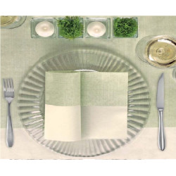 Tablecloth Green maison 100x100 Spunlace MICRO NUVOLA line 80 pz
