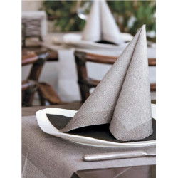 Grey iuta 40X40 Napkin Airlaid PLUS line - 800pz