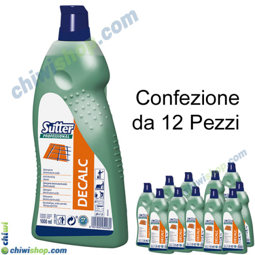 Sutter descaling sanitizing detergent DECALC 1lt. - 12pcs Sutter descaling sanitizing detergent DECALC 1lt. - 12pcs