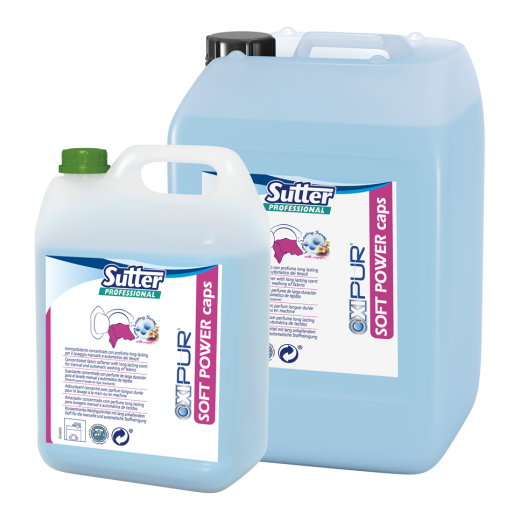 Softener Fabrics Sutter SOFT POWER CAPS - 20kg. Softener Fabrics Sutter SOFT POWER CAPS - 20kg.