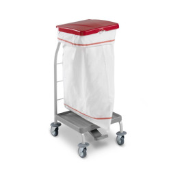 TTS Dust Single Linen Trolley With Pedal
