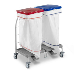 TTS Dust Double Linen Trolley With Pedal