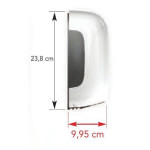 Asciugamani Elettrico a fotocellula In Abs Bianco Medial Mini Zefiro Asciugamani Elettrico a fotocellula In Abs Bianco Medial Mini Zefiro