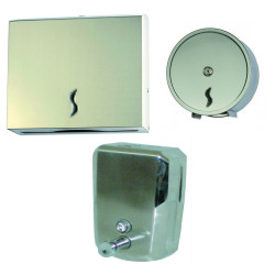 Kit Dispenser Bagno In Acciaio Inox Medial