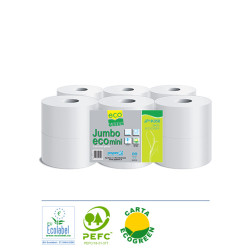 Mini Jumbo Eco Toilet Paper 12 rolls