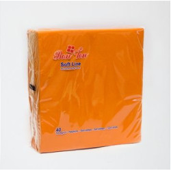 Tovaglioli Di Carta Arancio Embossing cm.40x40 - 18x40pz