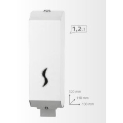 Dispenser Sapone Metallo Bianco Medial Pura 1.2L