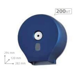 Dispenser Carta Igienica Mini Jumbo Plastica Blu Medial Vanity