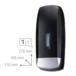 Dispenser Sapone Liquido a muro in Plastica Nera black noir