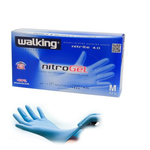 Walking Nitrogen Nitrile Gloves - 100 pcs Walking Nitrogen Nitrile Gloves - 100 pcs