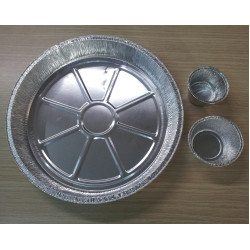Vaschette Alluminio Tonde - 100pz