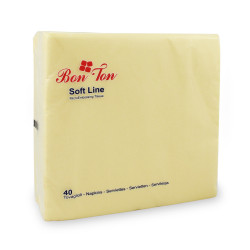 Tovaglioli Di Carta Crema Embossing cm.40x40 - 18x40pz