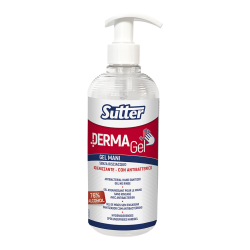 Gel Mani disinfettante alcoolico 76% antibatterico SUTTER DERMAGEL 500ml - 1 pezzo