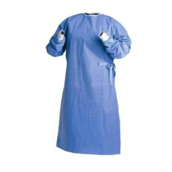 Non-woven non-woven gown non sterile light blue 34 gr. - 1 PIECE