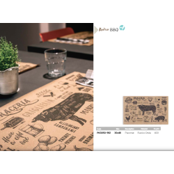 AirWave Dry Paper Multisoft BIO 30x48cm placemat. - 400 pcs - BBQ ONDA MARGHERITA 