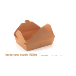 50 PEZZI contenitore Box Rettangolare Grande ML.. 1500 per asporto e take away