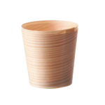 High biodegradable bowl for finger food 4.5 cm. in Pine Wood - 600 pcs