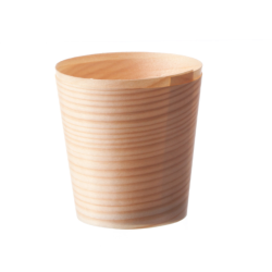 High biodegradable bowl for finger food 4.5 cm. in Pine Wood - 600 pcs
