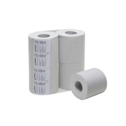 2-ply banded hotel toilet paper PURE CELLULOSE celtex - 40 rolls