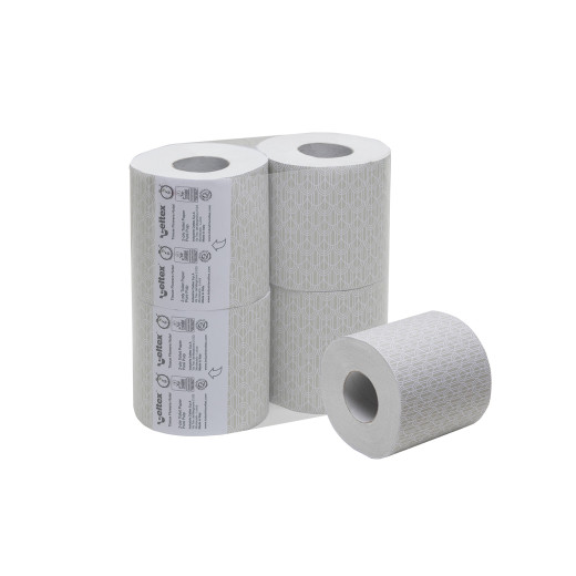 2-ply banded hotel toilet paper PURE CELLULOSE celtex - 40 rolls 2-ply banded hotel toilet paper PURE CELLULOSE celtex - 40 rolls