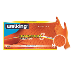 Thickened Nitrile Gloves WALKING NITROFORT 8 GRIP - 50pcs.