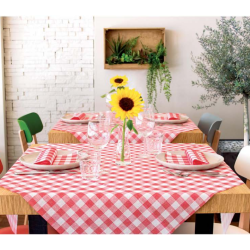 Biodegradable and Compostable Tablecloth OSTERIA AIRLAID DECOR RED 100X100cm. - 100pz.