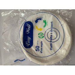 Dessert Plastic Plate - 50pcs.