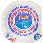 Piatti Piani In Plastica Bianchi - 1kg.x14